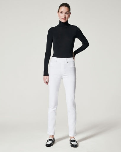 Spanx Straight Leg Jeans, White - Essential Elements Chicago