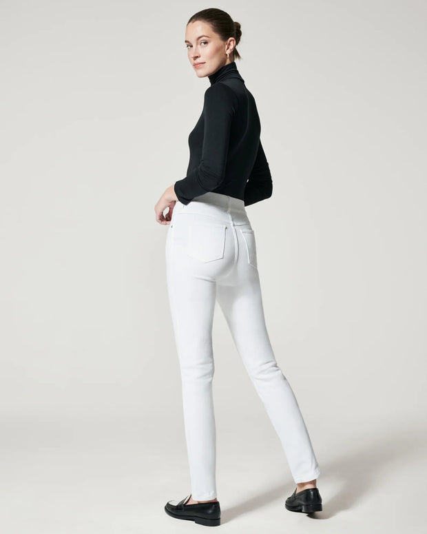 Spanx Straight Leg Jeans, White - Essential Elements Chicago