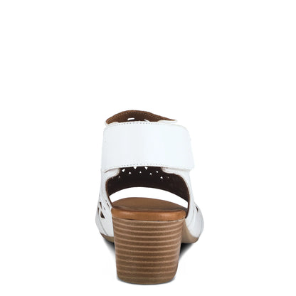 Spring Step Dorotha Sandals, White - Essential Elements Chicago