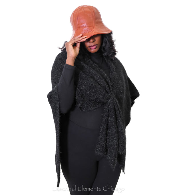 Streetwear Faux Leather Bucket Hat - Essential Elements Chicago