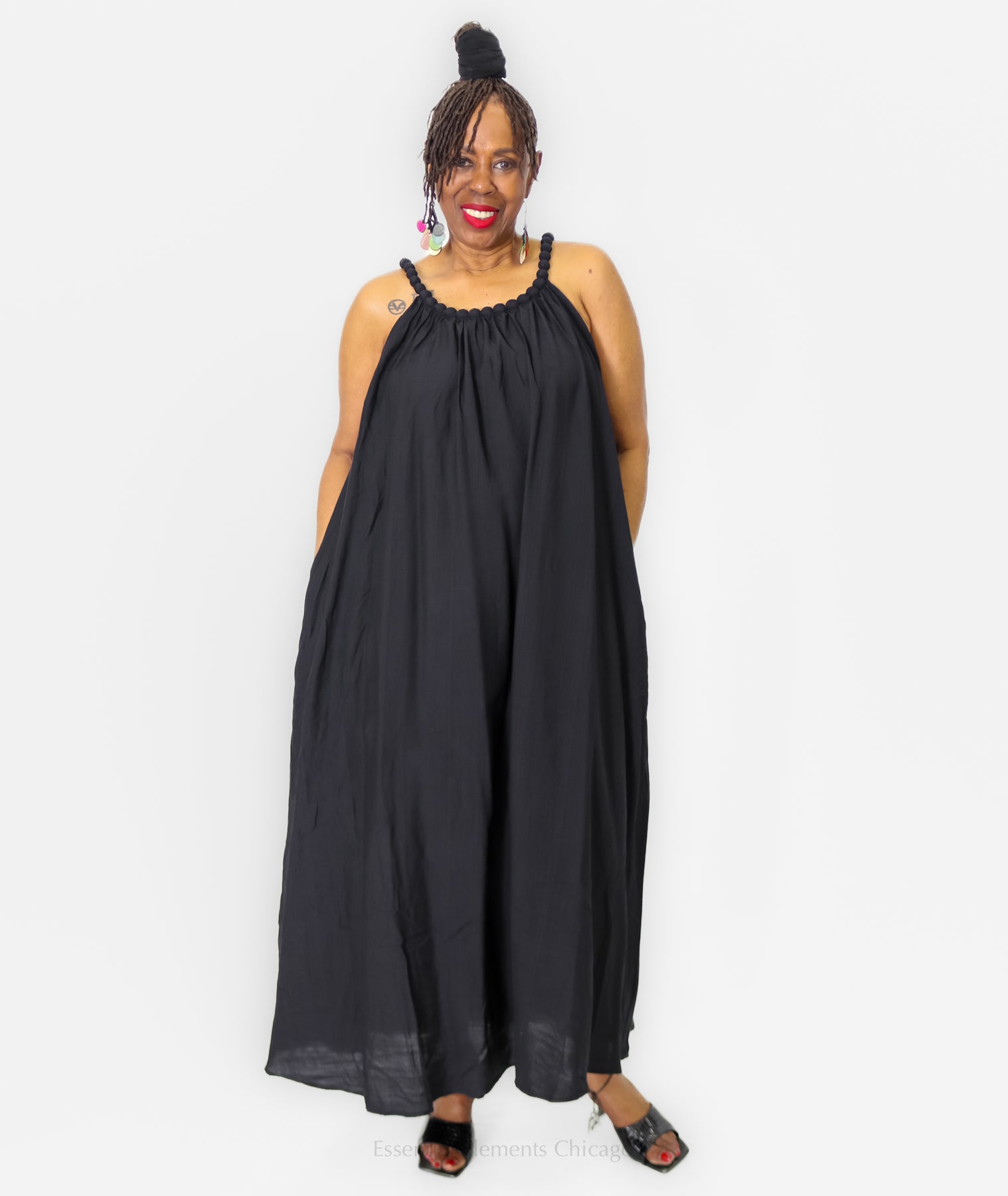 Summer Dress, Black - Essential Elements Chicago