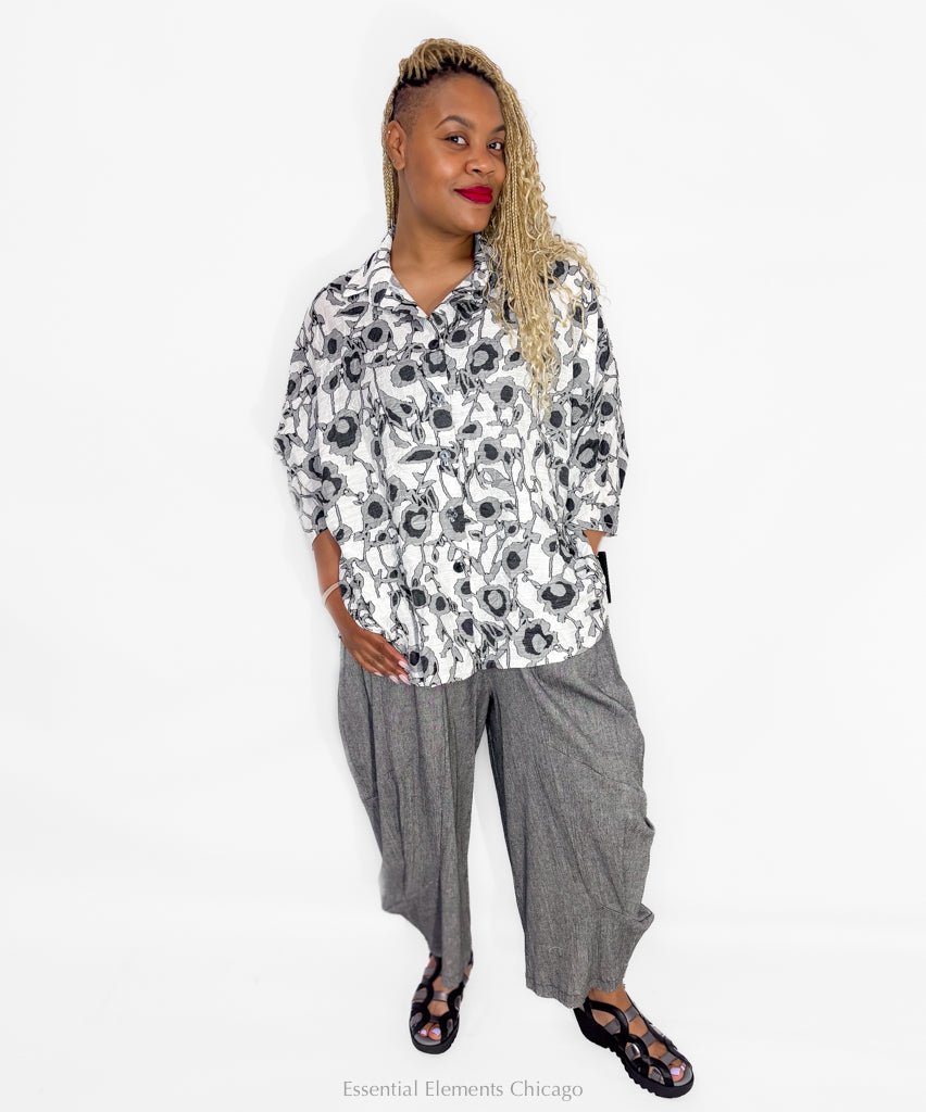 Sydney Sue Crinkle Shirt, Plus - Essential Elements Chicago
