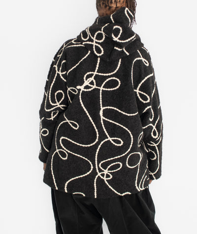 T by Transparente Artistic Swirl Coat