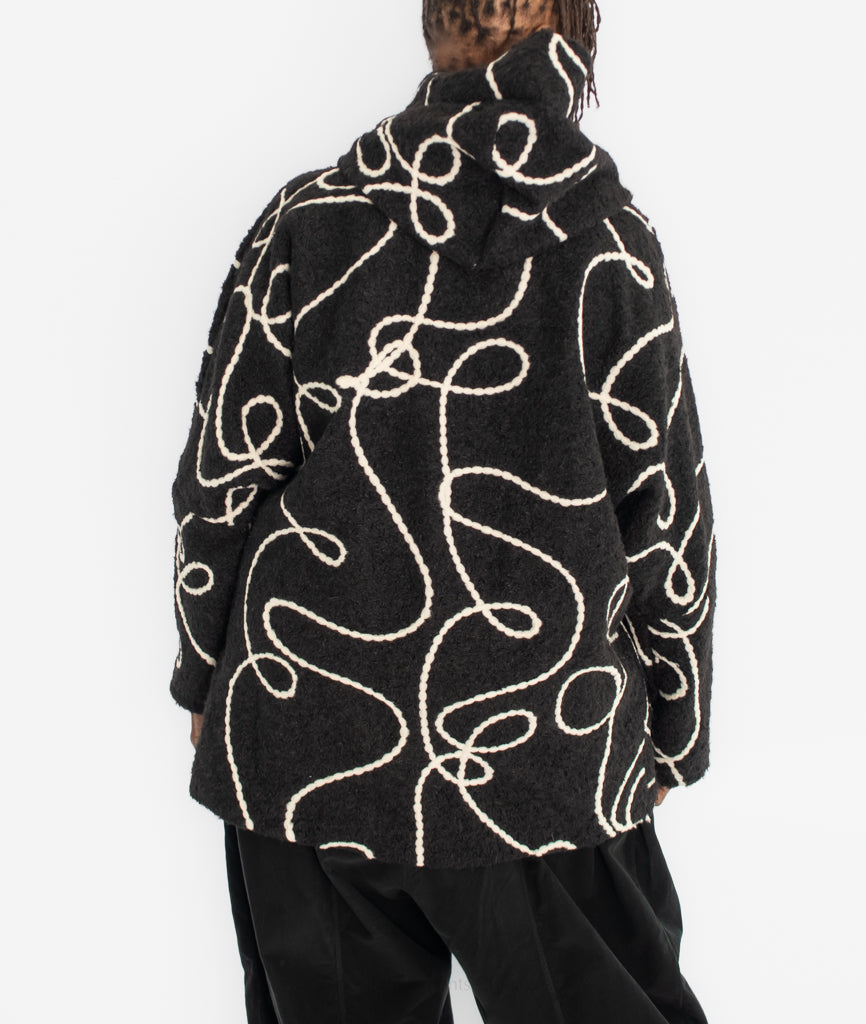 T by Transparente Artistic Swirl Coat