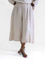 T by Transparente Pinstripe Culottes - Essential Elements Chicago
