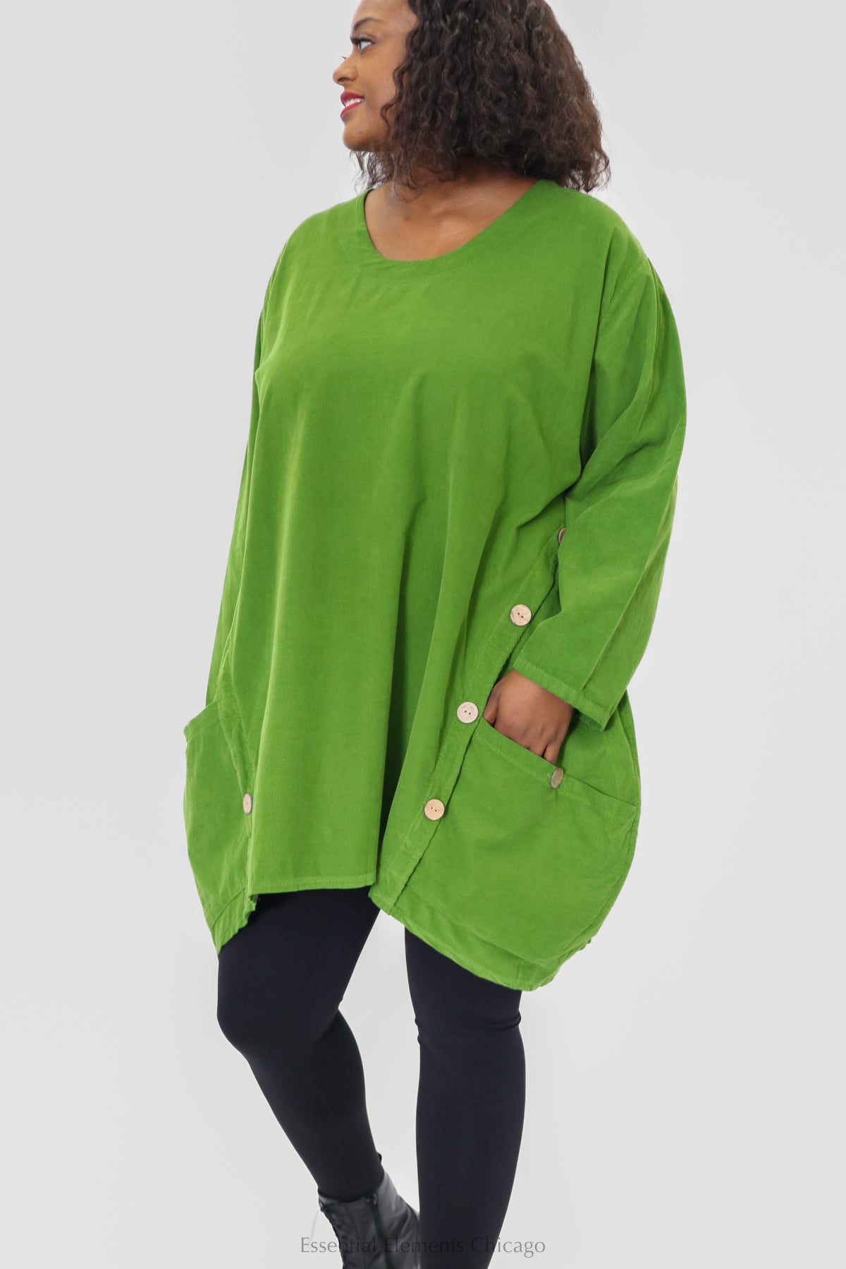 T by Transparente Tunic w/ Buttons - Essential Elements Chicago