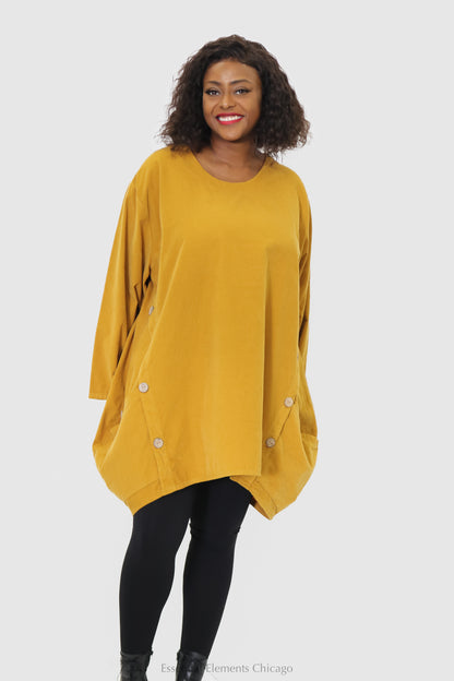T by Transparente Tunic w/ Buttons - Essential Elements Chicago