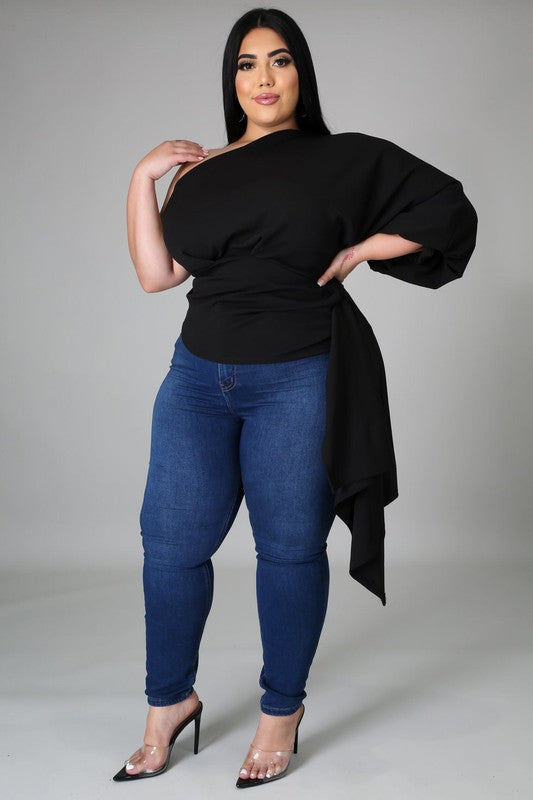 Tied & True One-Shoulder Top - Essential Elements Chicago