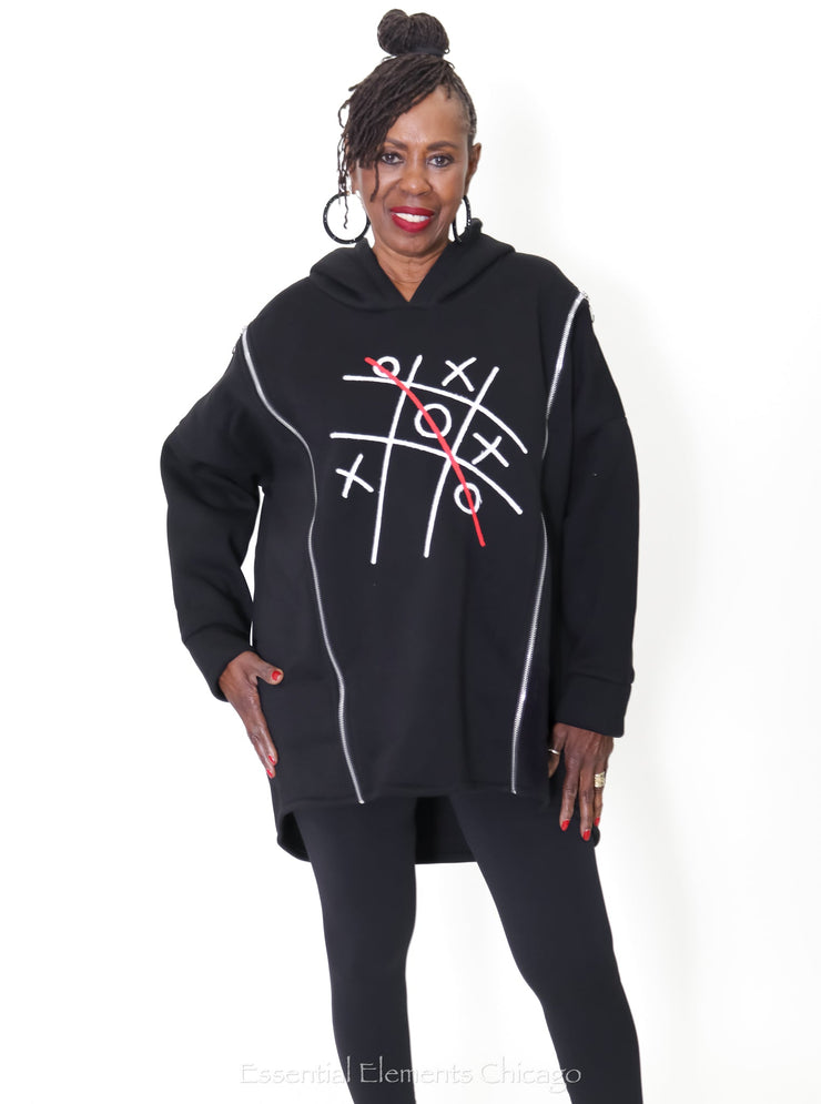 Transparente Tic Tac Toe Pullover - Essential Elements Chicago