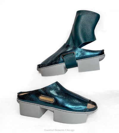 Trippen Daybreak Sandal, Petrol - Essential Elements Chicago