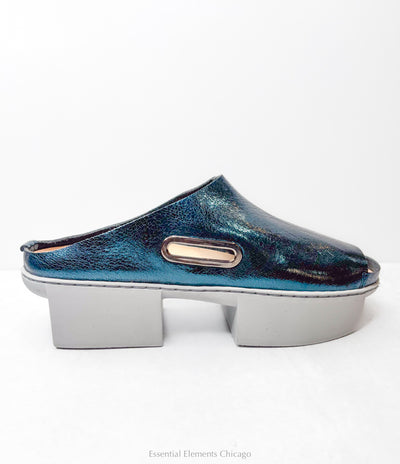 Trippen Daybreak Sandal, Petrol - Essential Elements Chicago
