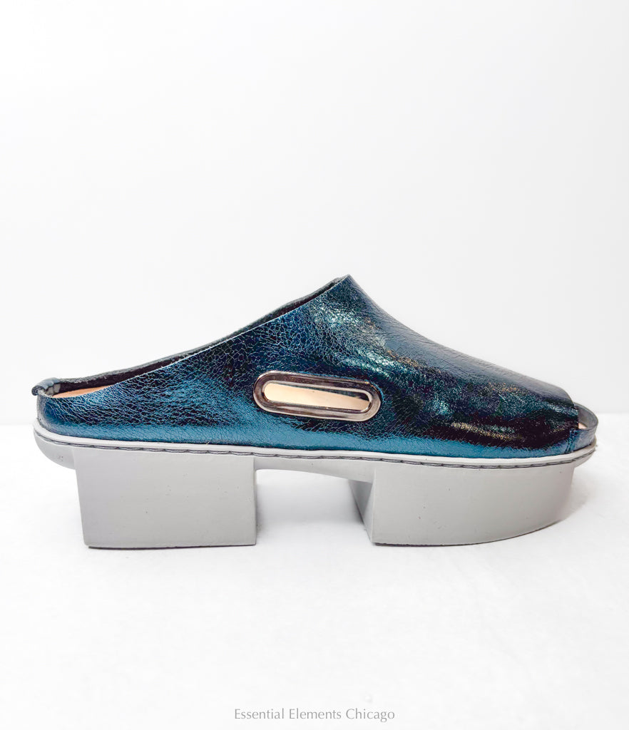 Trippen Daybreak Sandal, Petrol - Essential Elements Chicago