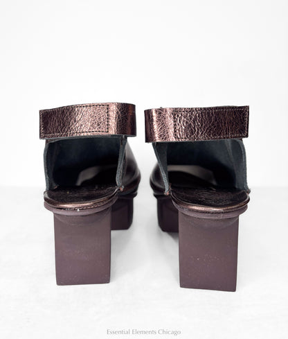 Trippen Simoon Mule, Copper - Essential Elements Chicago