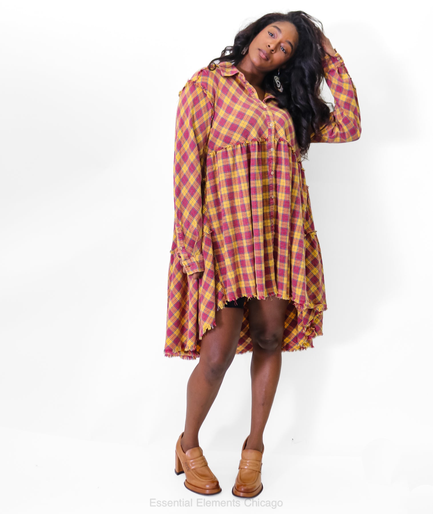 Willow Plaid Tunic - Essential Elements Chicago