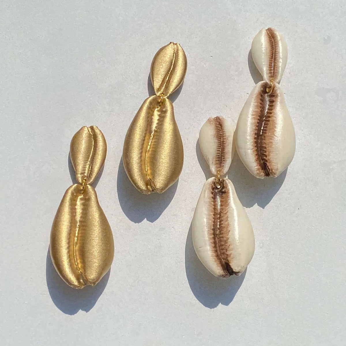 XOXO Cowrie Duet Earrings