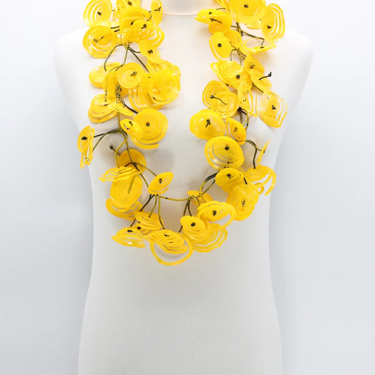 Jianhui Swirl Necklace- Yellow - Essential Elements Chicago