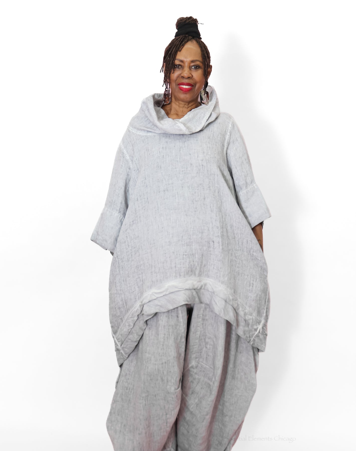 Zilberman Cowl Neck Tunic - Essential Elements Chicago