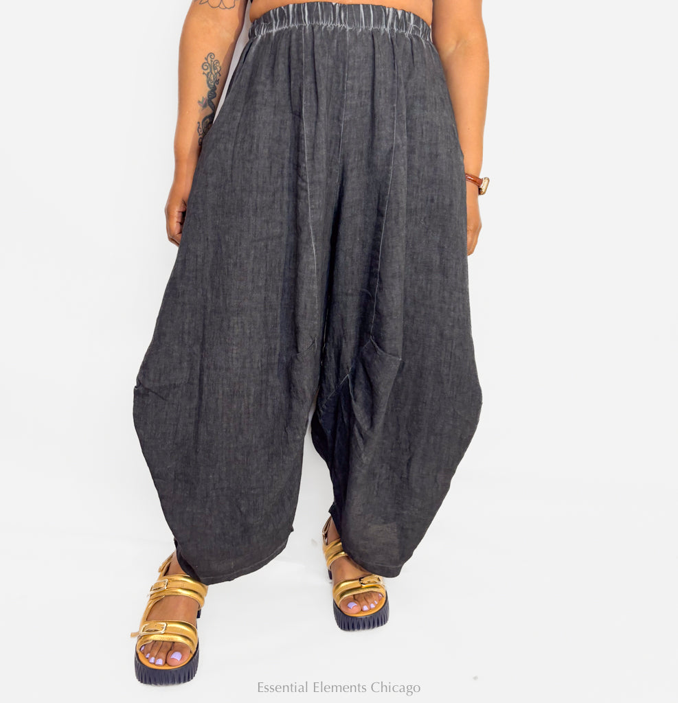 Zilberman Linen Balloon Pant - Essential Elements Chicago
