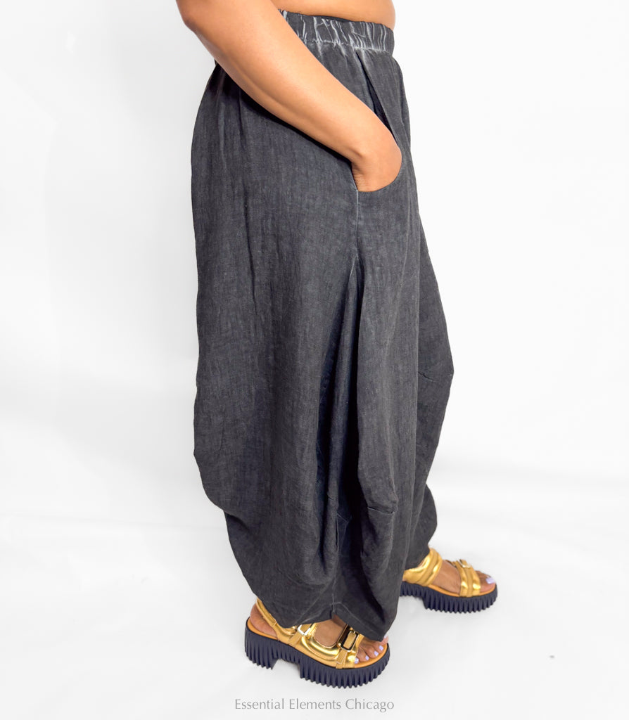 Zilberman Linen Balloon Pant - Essential Elements Chicago