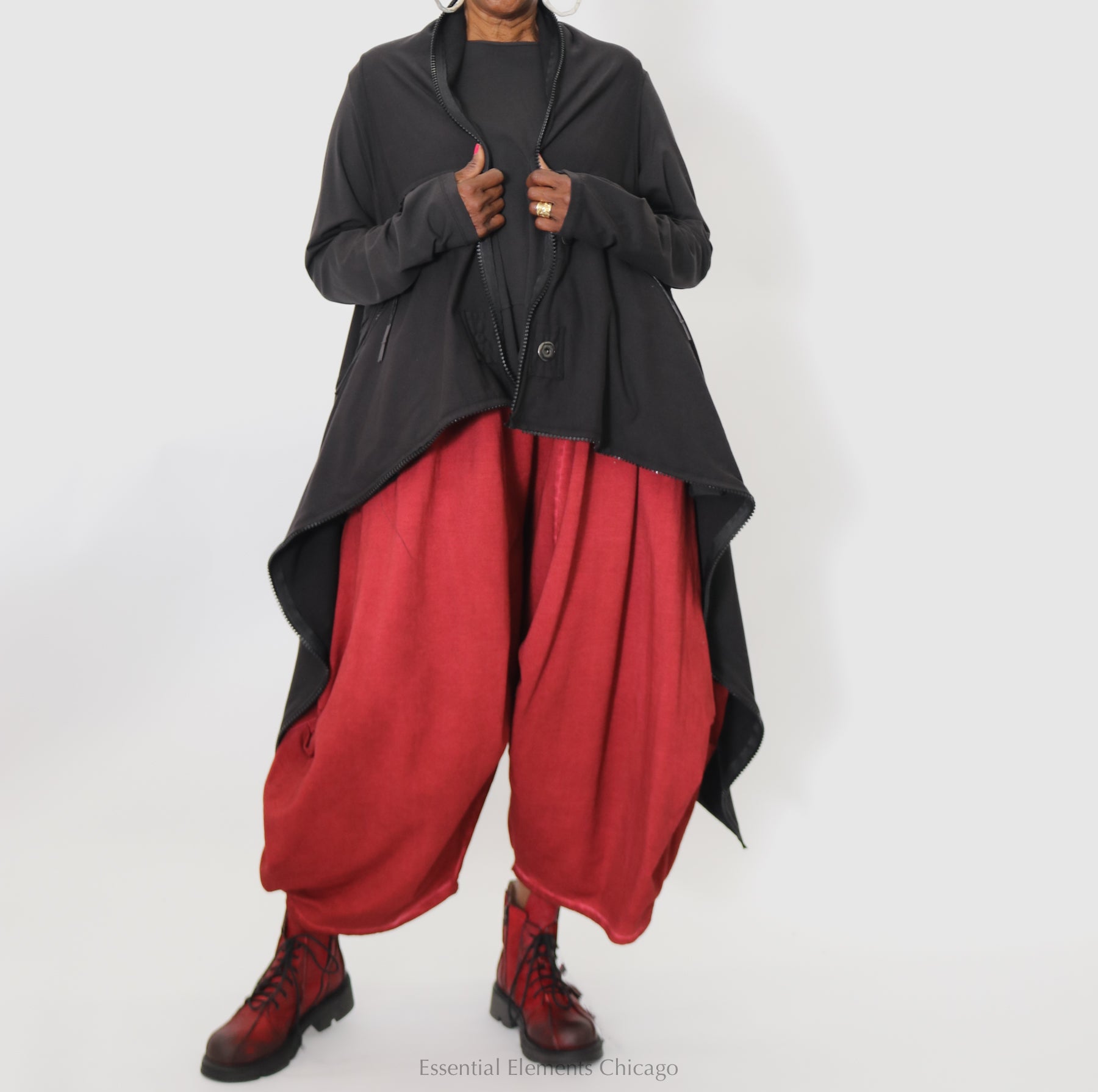 Zilberman Zippered Vest - Black - Essential Elements Chicago