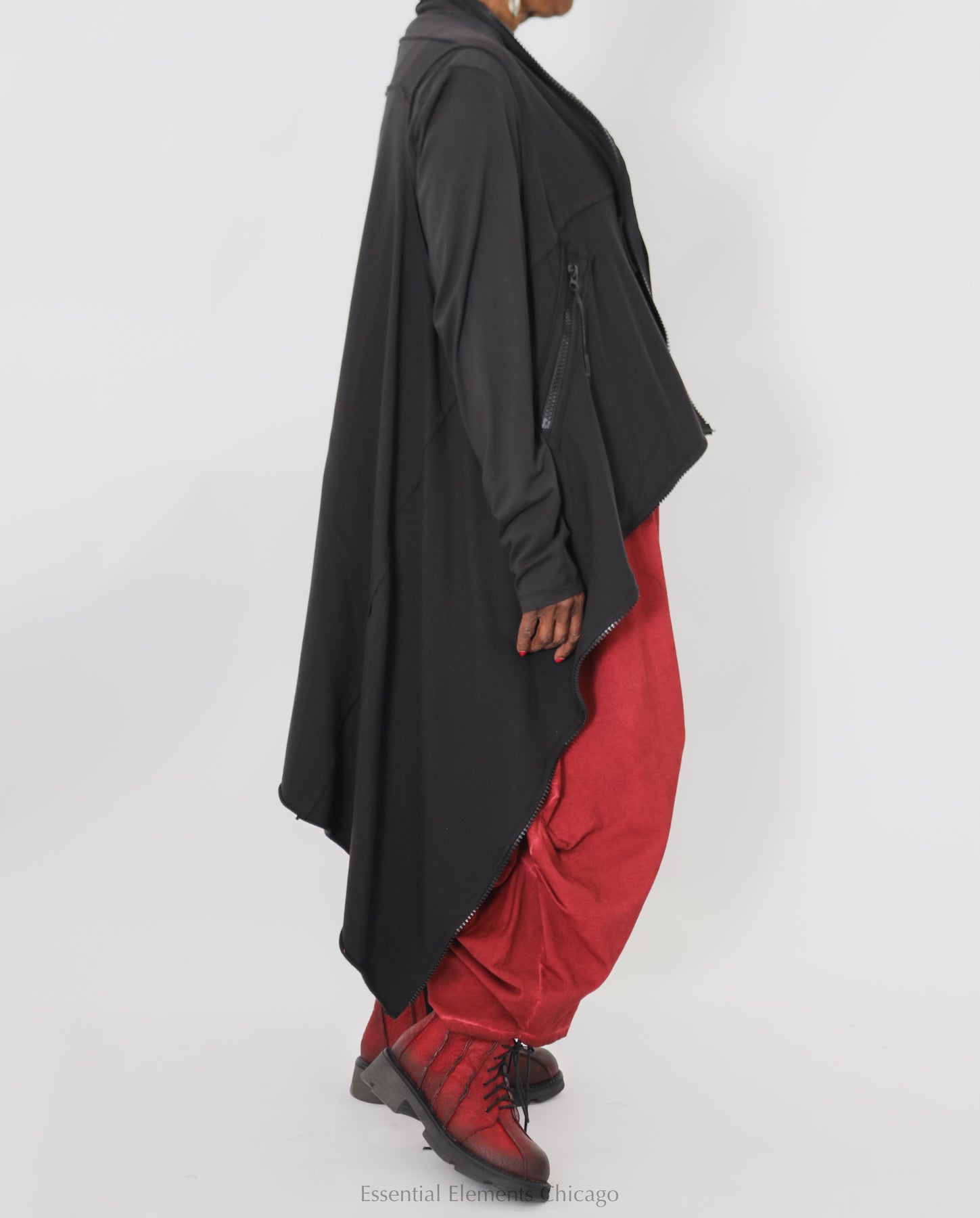 Zilberman Zippered Vest - Black - Essential Elements Chicago