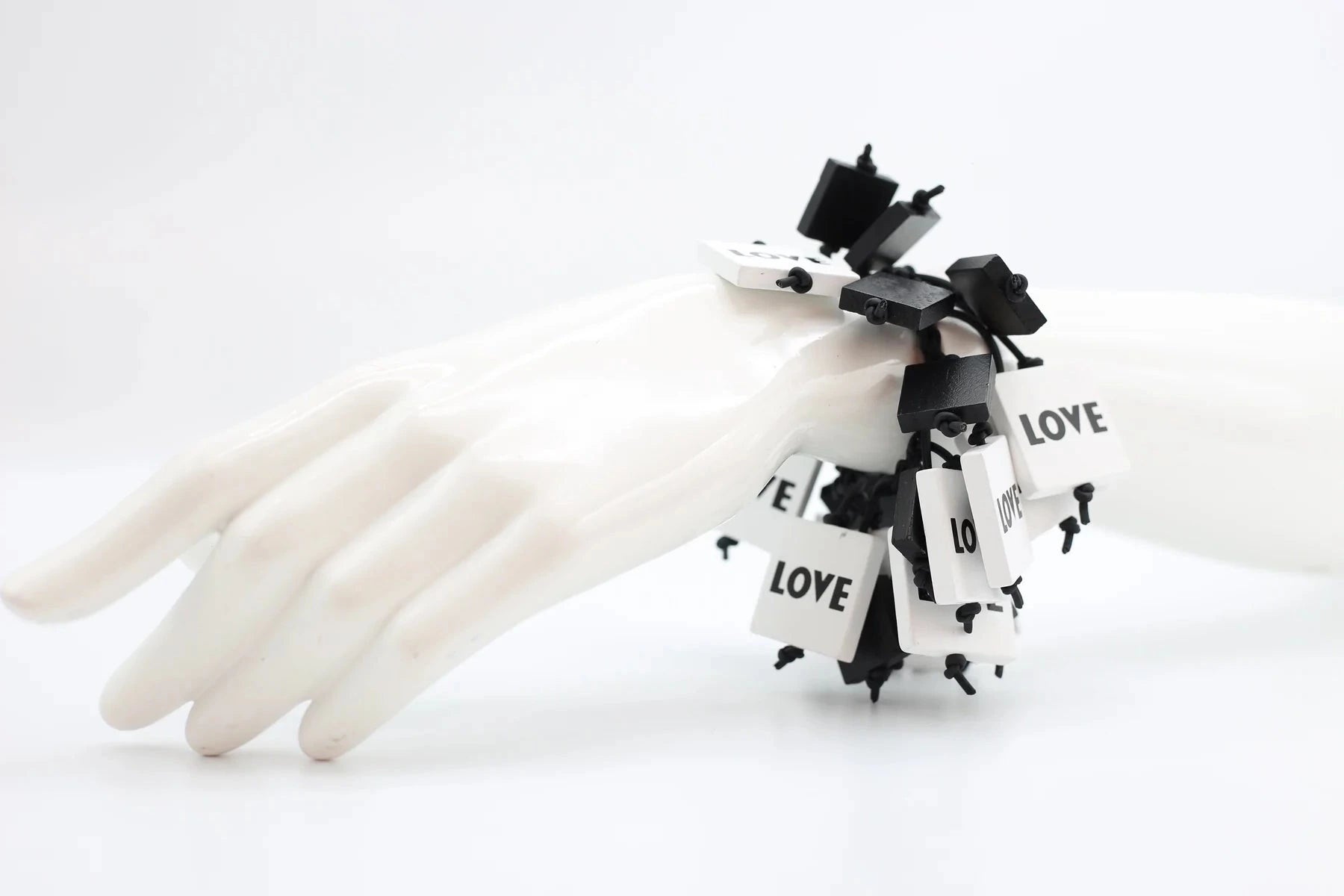 Jianhui White Love Squares Bracelet - Essential Elements Chicago